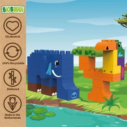 Dschungel Bausteine Bioplastic Spielzeug, 100% Naturlich - cover
