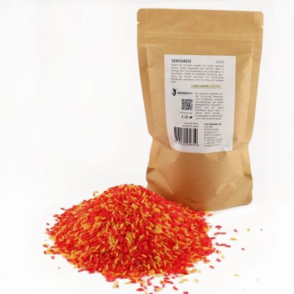 gefärbter Reis - rot-gelb-Rückseite und Produkt außen